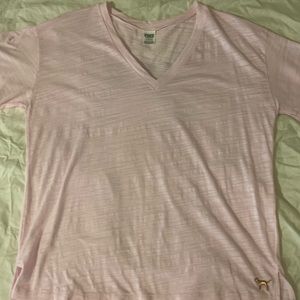 Light pink Victoria’s Secret sequin t shirt very cut nwot